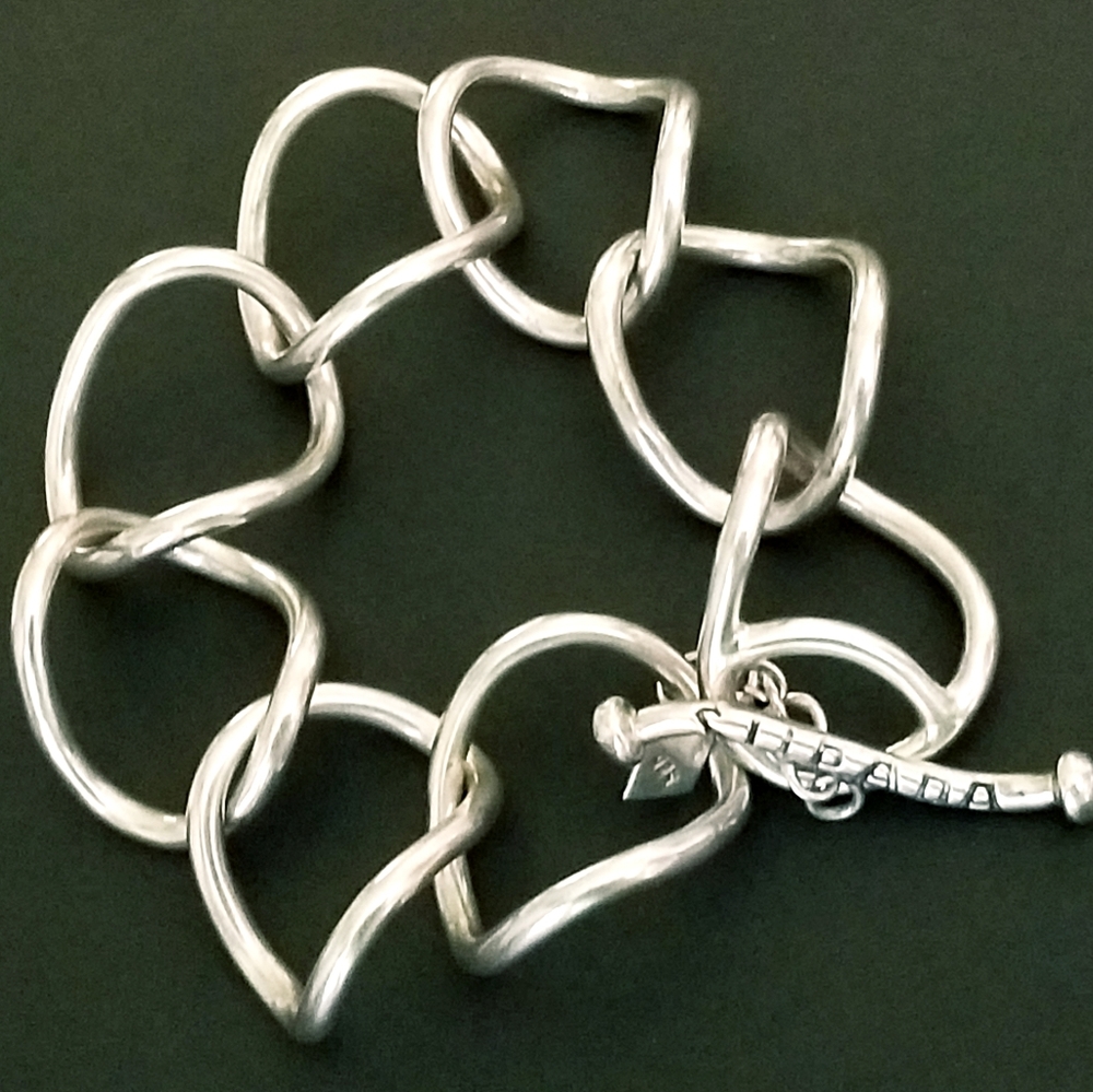 Rare Silpada Sterling Silver Links Bracelet